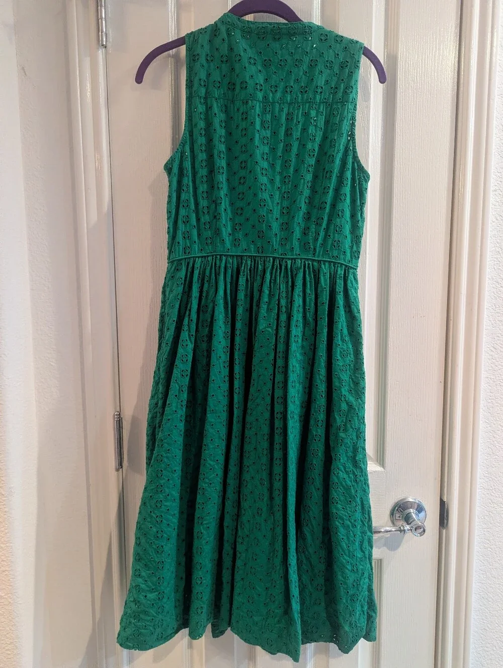 J.Crew Eyelet Shirt Dress - Picture 8 of 9